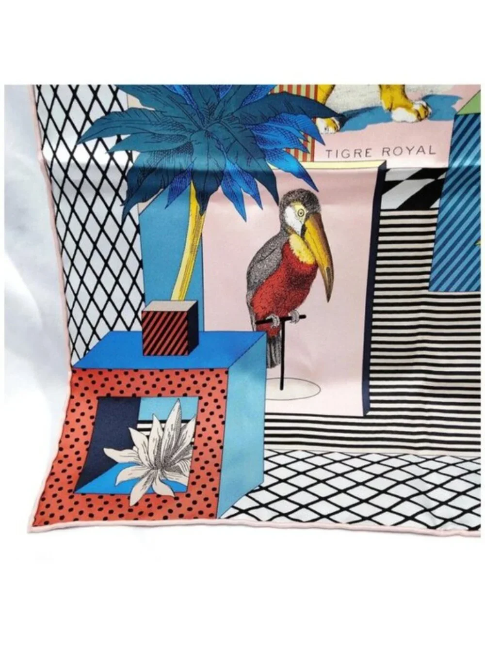 Authentic Hermès Grand Théâtre Nouveau Carré 90 Silk Scarf